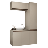 Vanitory, 120 cm, 5 puertas, Crema Nice 02