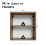 Alacena para Dormitorio 60 cm 1 Puerta Marrón Neo Madesa