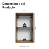 Alacena para Dormitorio 40 cm 1 Puerta Marrón Neo Madesa