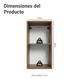 Alacena para Dormitorio 35 cm 1 Puerta Marrón Neo Madesa