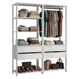 Placard Ropero Modulado 4 Cajones 140 cm Blanco Valencia Madesa