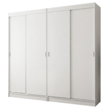 Conjunto 2 Placares 4 Puertas Corredizas Blanco Tokio Madesa