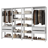 Placard Modulado 258 cm 4 Cajones Valencia Blanco 02