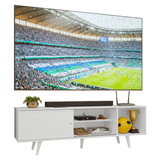 Rack para TV hasta 80 pulgadas 160 cm Con Patas Torino Blanco
