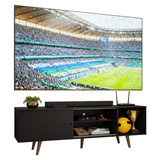 Rack para TV hasta 80 pulgadas 160 cm Con Patas Torino Negro/Marrón