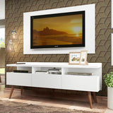 Rack para TV Madesa Londres con Panel de TV hasta 55 Pulgadas Blanco