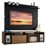 Rack Madesa Cancun con Panel para TV hasta 65 Pulgadas Marrón/Negro