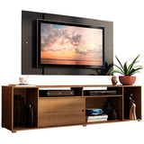 Rack Madesa Cancun con Panel para TV hasta 58 Pulgadas Marrón/Negro