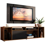 Rack Madesa Cancun con Panel para TV hasta 58 Pulgadas Marrón/Negro