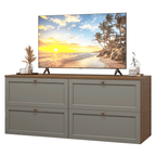 Rack para TV hasta 70 Pulgadas 160 cm 4 Cajones Marrón/Gris Vik Madesa