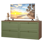 Rack para TV hasta 70 Pulgadas 160 cm 4 Cajones Marrón/Verde Vik Madesa