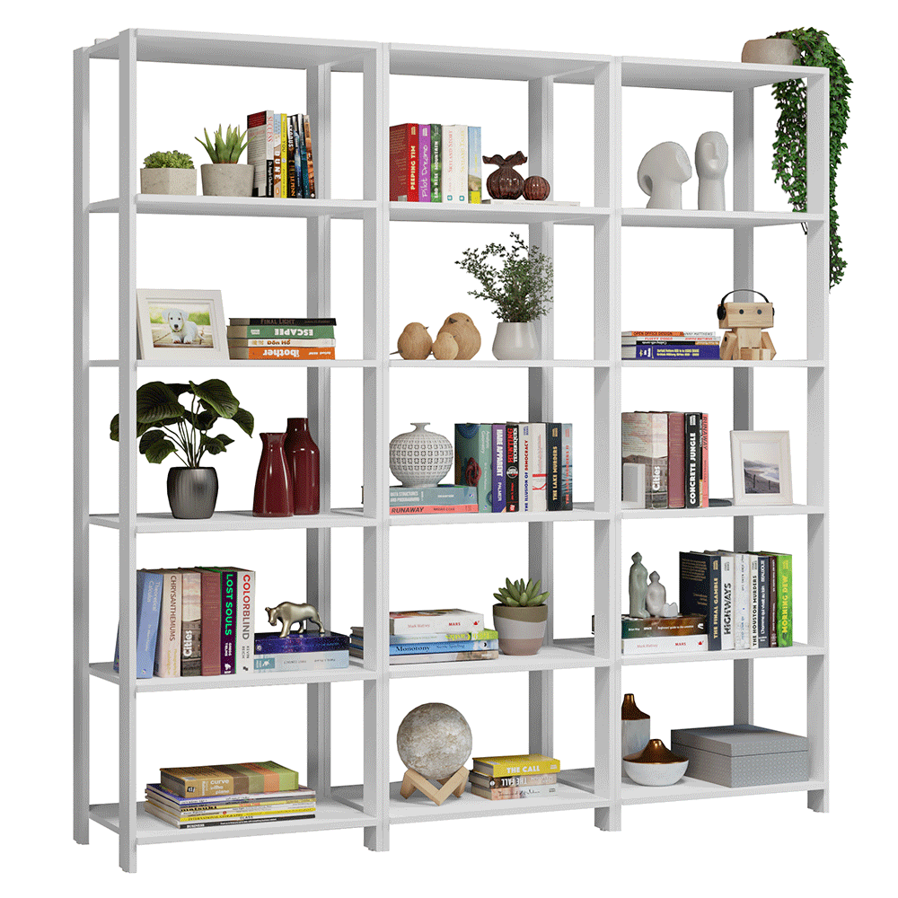 Estante Mueble Multiuso para Livros 177 cm Blanco Madesa