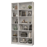 Kit Biblioteca Madesa Estante Librero 6908 + Estante Librero 6906 Blanco