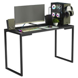 Kit Escritorio Industrial y Estante Escalera Negro Madesa