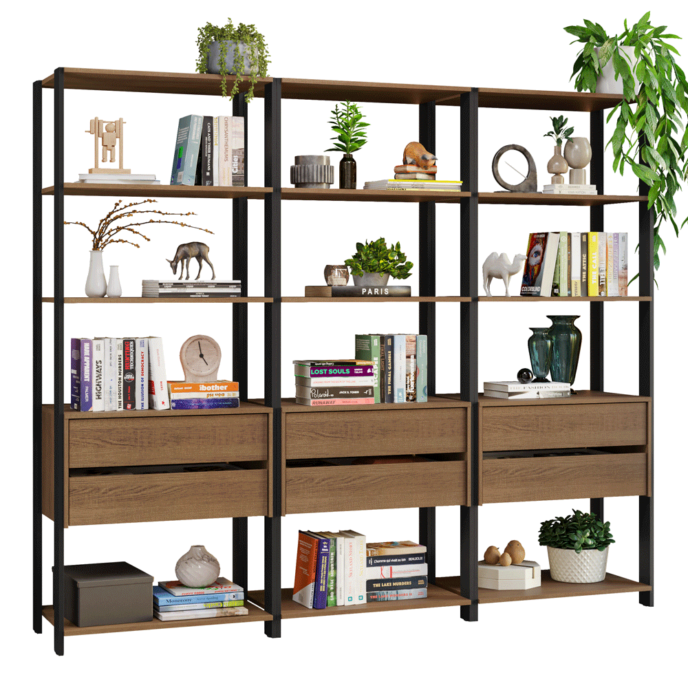 Armario Organizador Multiuso para Libros Madesa 210cm MN
