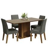 Juego de Comedor con Mesa y 4 Sillas Madesa Keila MCP