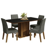 Juego de Comedor con Mesa y 4 Sillas Madesa Keila MCP