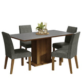 Juego de Comedor con Mesa y 4 Sillas Madesa Keila MCP