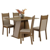 Juego de Comedor con Mesa y 4 Sillas Madesa Angel RCB