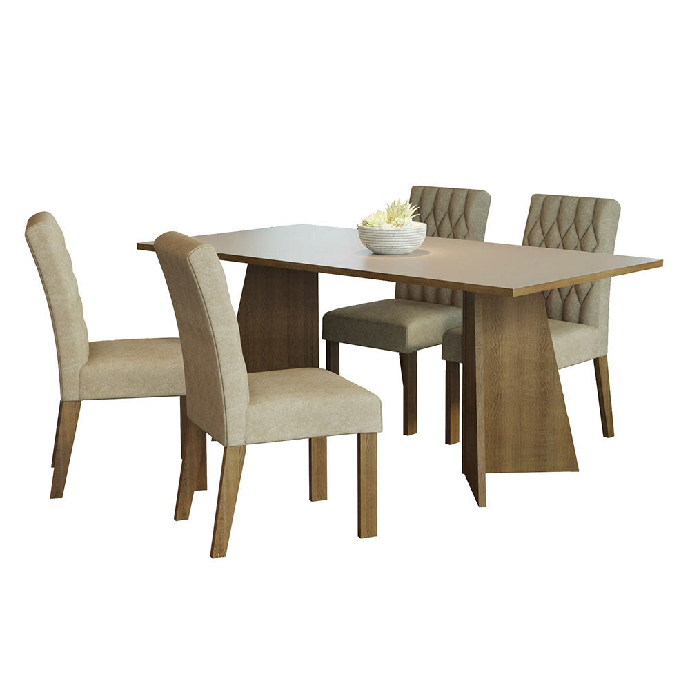 Mesa de Comedor con Mesa y 4 Sillas Ruby Madesa MC