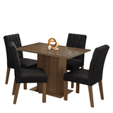Juego de Comedor con Mesa y 4 Sillas Madesa Oxford Zion MN