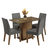 Juego de Comedor con Mesa y 4 Sillas Madesa Zion MS