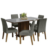 Juego de Comedor con Mesa de Vidrio y 6 Sillas Alexis Madesa