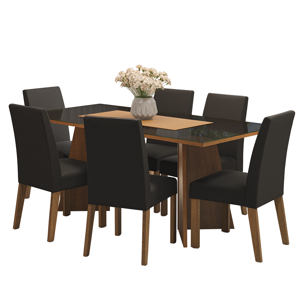 Mesa de Comedor con Mesa y 6 Sillas Valerie Madesa MN