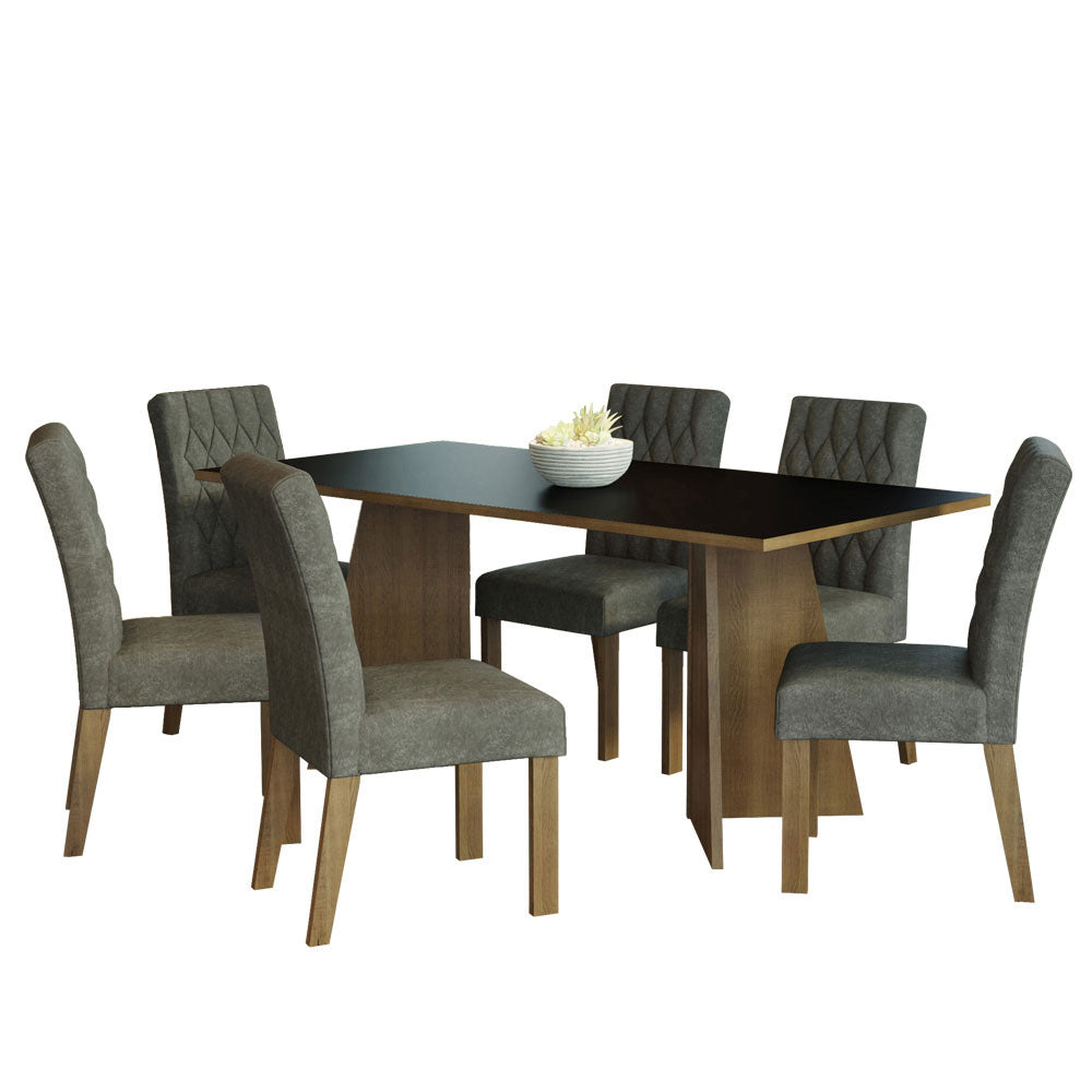 Mesa de Comedor con Mesa y 6 Sillas Madison Madesa MG