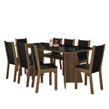 Mesa de Comedor con Mesa y 8 Sillas Madesa Justine MN