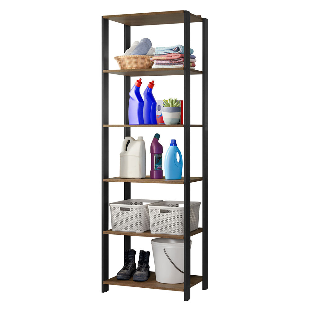 Estante Multiuso para Lavadero 59 cm Marrón/Negro Madesa