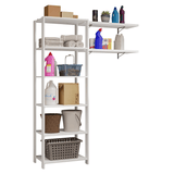 Estante con Repisas para Lavadero 139 cm Blanco