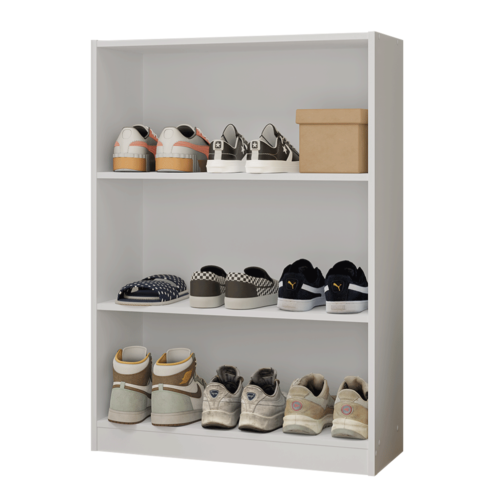 Estante Zapatero 3 Repisas Sin Puertas Blanco Madesa