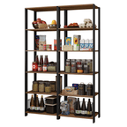 Estante Multiuso para Cocina 118 cm Marrón/Negro Madesa