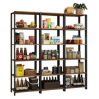 Estante Multiuso para Cocina 177 cm Marrón/Negro Madesa