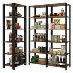 Estante Multiuso para Cocina 177 cm Marrón/Negro Madesa