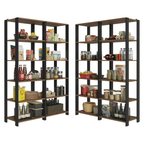 Estante Multiuso para Cocina 236 cm Marrón/Negro Madesa