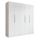 Placard Modular 200 cm 5 Puertas 2 Cajones Blanco Neo Madesa 02