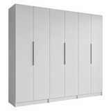 Placard Modular 240 cm 6 Puertas 4 Cajones Blanco Neo Madesa 01
