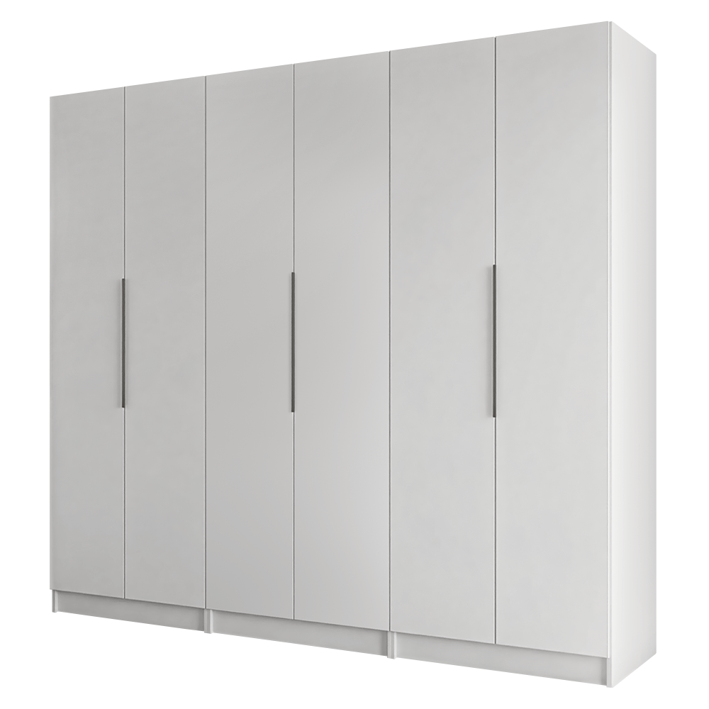 Placard Modular 240 cm 6 Puertas 6 Cajones Blanco Neo Madesa 03