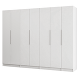 Placard Modular 280 cm 7 Puertas 4 Cajones Blanco Neo Madesa 01