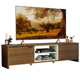Rack para TV para TV hasta 75 Pulgadas 180 cm 2 Puertas Marrón/Blanco Metz Madesa