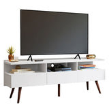 Rack para TV hasta 65 Pulgadas con patas Retro Blanco Londres Madesa