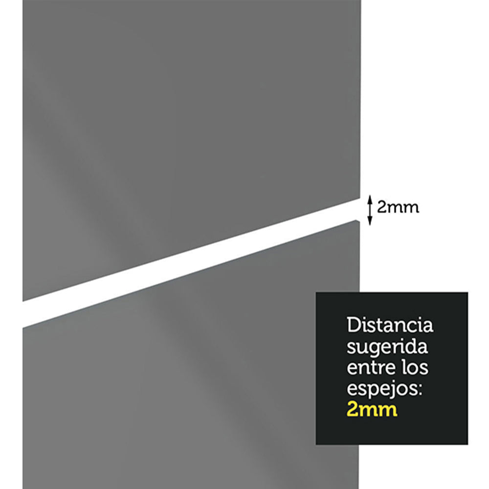 Kit con 6 Espejos de 26,2 x 58,5 cm para Placard
