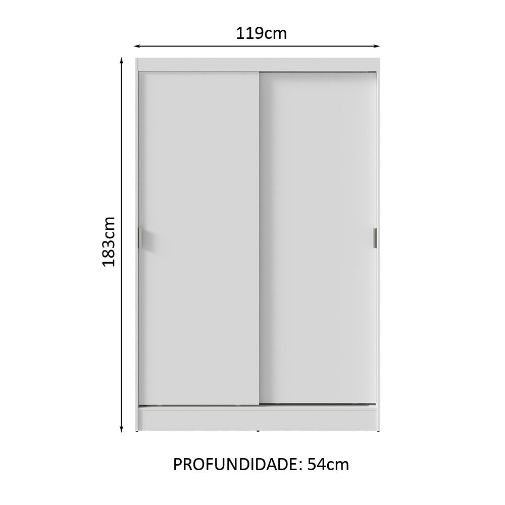 Placard Max 2 Puertas Corredizas Blanco