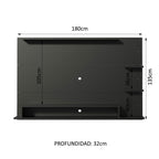 Panel de TV Hasta 60 Pulgadas 180 cm Alfa Negro Madesa