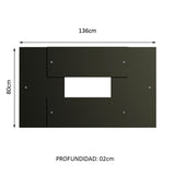 Panel de TV hasta 58 Pulgadas Madesa Negro