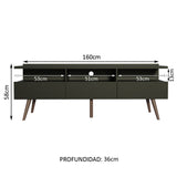 Rack para TV Londres Hasta 65'' Negro