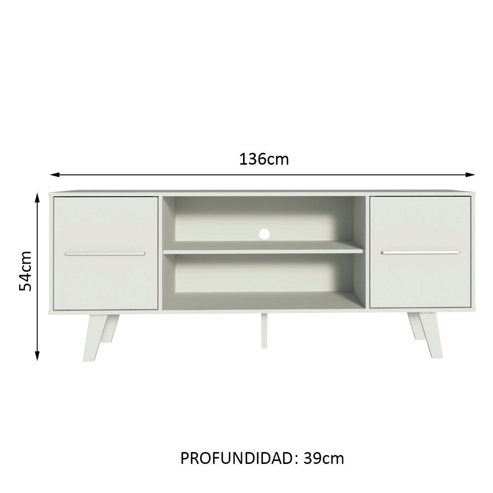 Rack para TV Copenhagen 55 Pulgadas Blanco