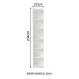 Biblioteca 6906 con Nichos Blanco